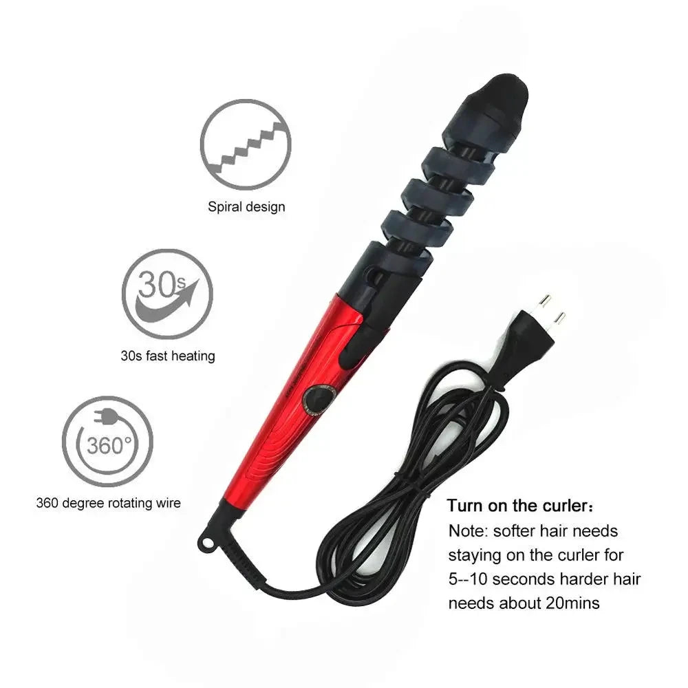 Home Automatic Curling Iron Electric Multi-Style Rotating Hair Straightener Flat Iron 32mm Hair Curler