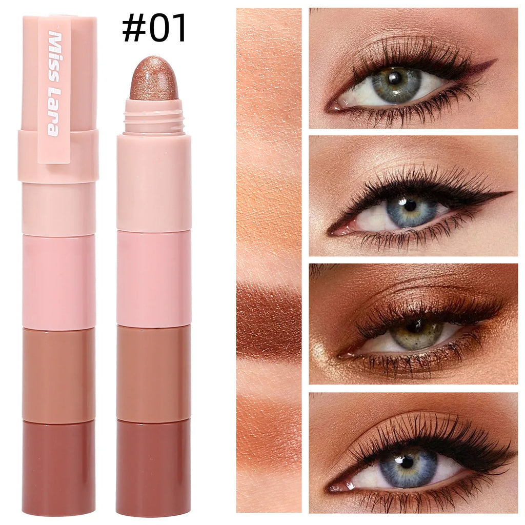 2-in-1 Lipstick & Eyeshadow Set-Matte Velvet Pearlescent Long-Lasting Moisturizing Waterproof Fashion Daily Makeup