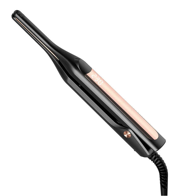 Factory 2 in 1 Curved Plate Best Titanium Pencil Flat Iron Hair Straightener and Hair Curler