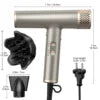 2025 Hot Lightweight Professional Salon Home Hotel Use Blow Dryer 110000Rpm High Speed Ionic Hair Dryer Set Smart Asciugacapelli