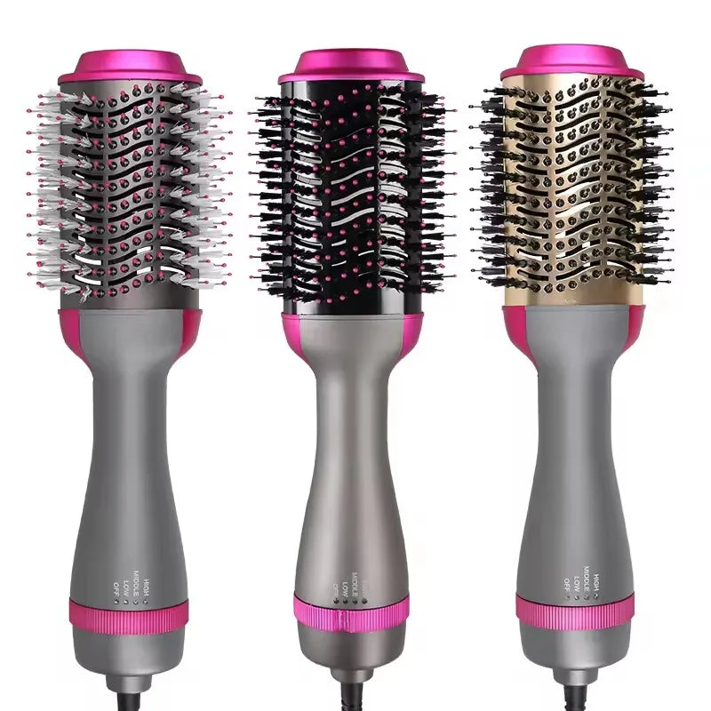Beauty Merry 3 in 1 Ceramic Ionic Styling Hot Air Brush Volumizer Blowout One Step Hair Dryer Blow Dry Brush Styler