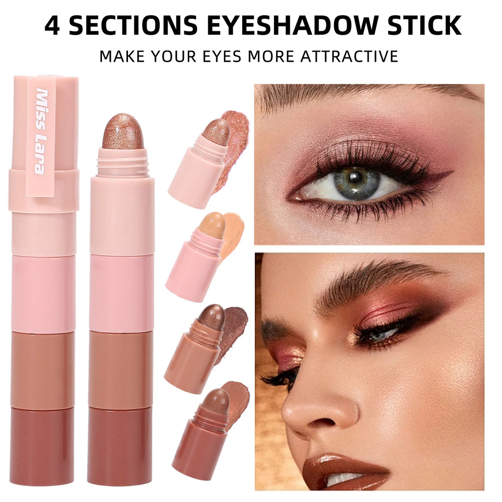 2-in-1 Lipstick & Eyeshadow Set-Matte Velvet Pearlescent Long-Lasting Moisturizing Waterproof Fashion Daily Makeup