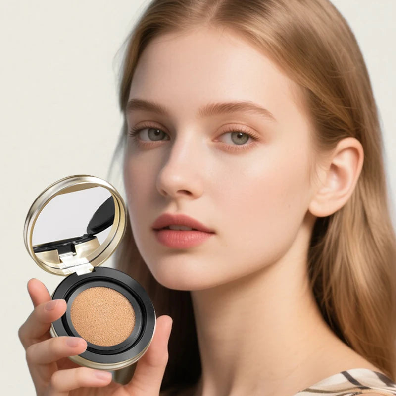 AG Cosmetics Lightweight Cushion Foundation Waterproof Long-Lasting Natural Cream Sunscreen SPF 30 Oil-Control Concealer Makeup