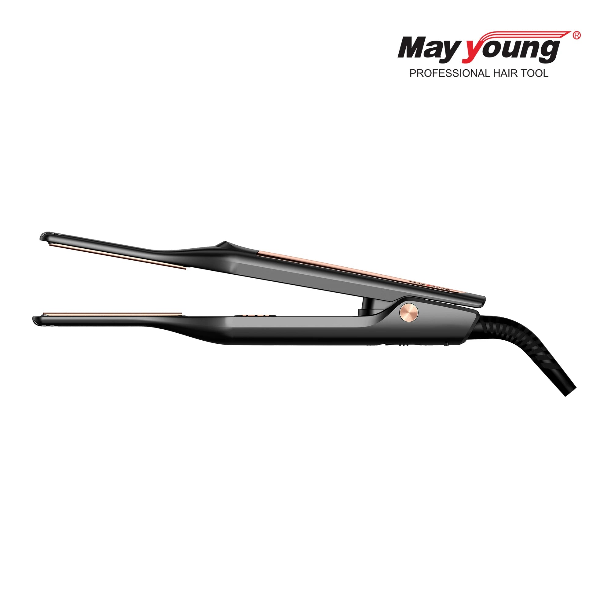 Factory 2 in 1 Curved Plate Best Titanium Pencil Flat Iron Hair Straightener and Hair Curler