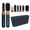 6-in-1 Ionic DC Motor Hairdryer Set 60000rpm Curling Iron Air Volumizer Blow Dry Brush Metal Material for Hotels
