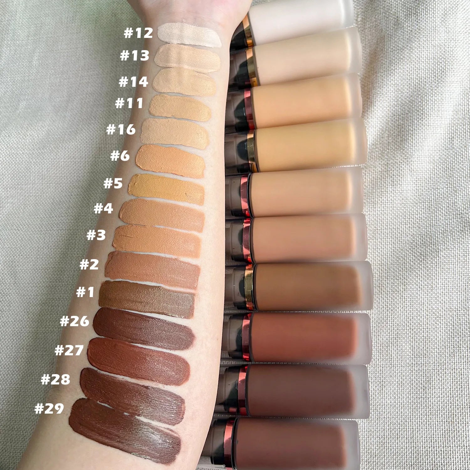 Professional Oil Control Dark Full Coverage Matte Waterproof Liquid Foundation Cream Private Label Vegan Moisturizer Makeup