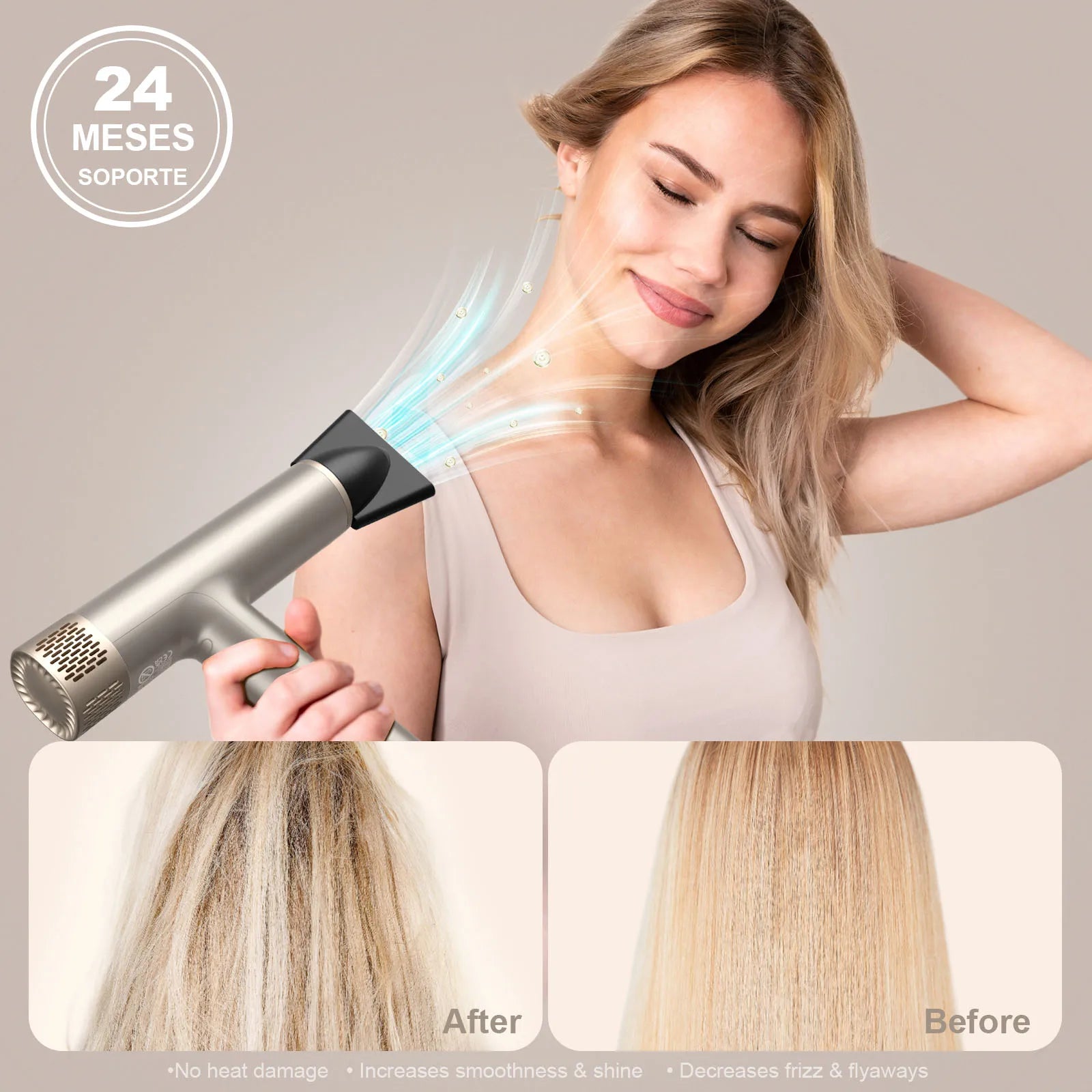 2025 Hot Lightweight Professional Salon Home Hotel Use Blow Dryer 110000Rpm High Speed Ionic Hair Dryer Set Smart Asciugacapelli