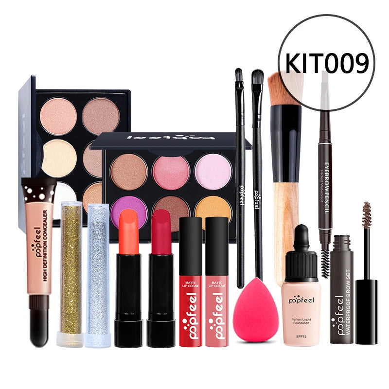 20 Styles New Arrival 20 Different Styles POPFEEL ALL in ONE Full Professional Makeup Kit for Girl