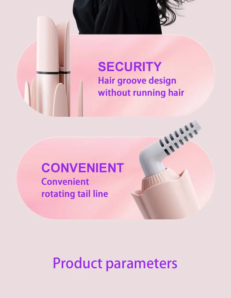 4in1 Easy to Use Automatic Rechargeable Wand Automatic Rotating Hair Curler