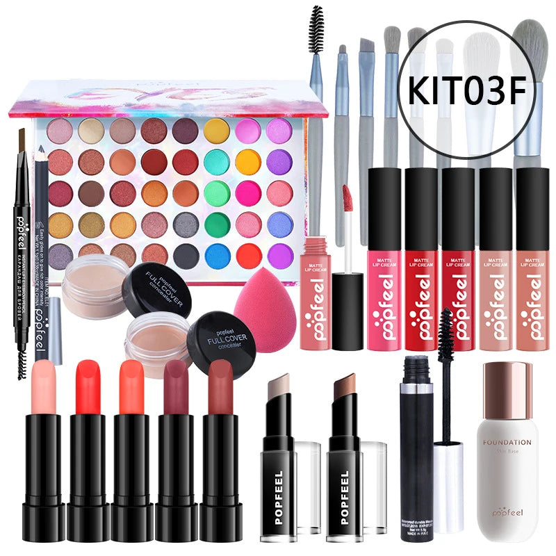 20 Styles New Arrival 20 Different Styles POPFEEL ALL in ONE Full Professional Makeup Kit for Girl