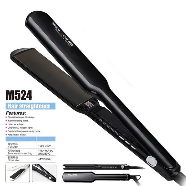 Private Label 1.75 Inch Titanium Plates Hair Flat Iron 450℉ 230℃ Profesional Hair Straightener