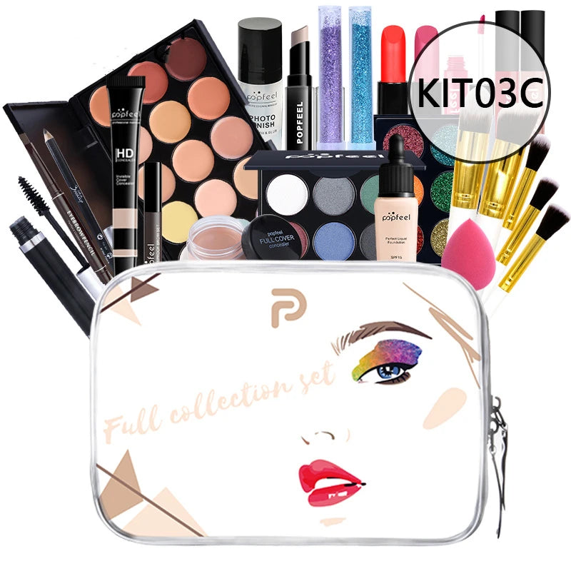 20 Styles New Arrival 20 Different Styles POPFEEL ALL in ONE Full Professional Makeup Kit for Girl