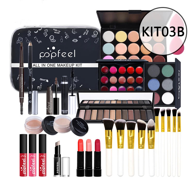 20 Styles New Arrival 20 Different Styles POPFEEL ALL in ONE Full Professional Makeup Kit for Girl