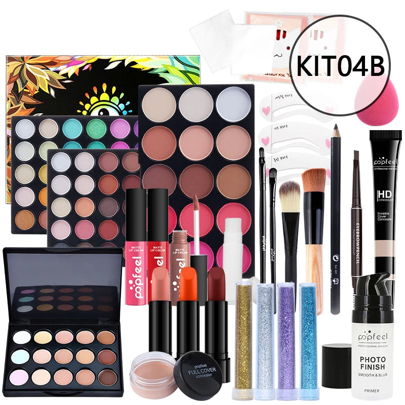 20 Styles New Arrival 20 Different Styles POPFEEL ALL in ONE Full Professional Makeup Kit for Girl